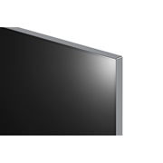 超スリムな上隅を撮影したLG OLED evo TV、OLED G4のクローズアップ画像