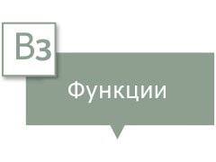 В поле для текста написано «Функции».