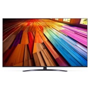 Вид спереди на телевизор LG UHD, UT81