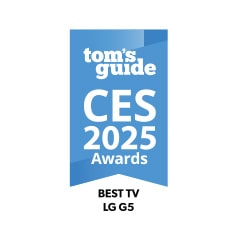 Значок Tom's Guide 2025 CES Awards. Лучший телевизор, LG OLED G5.