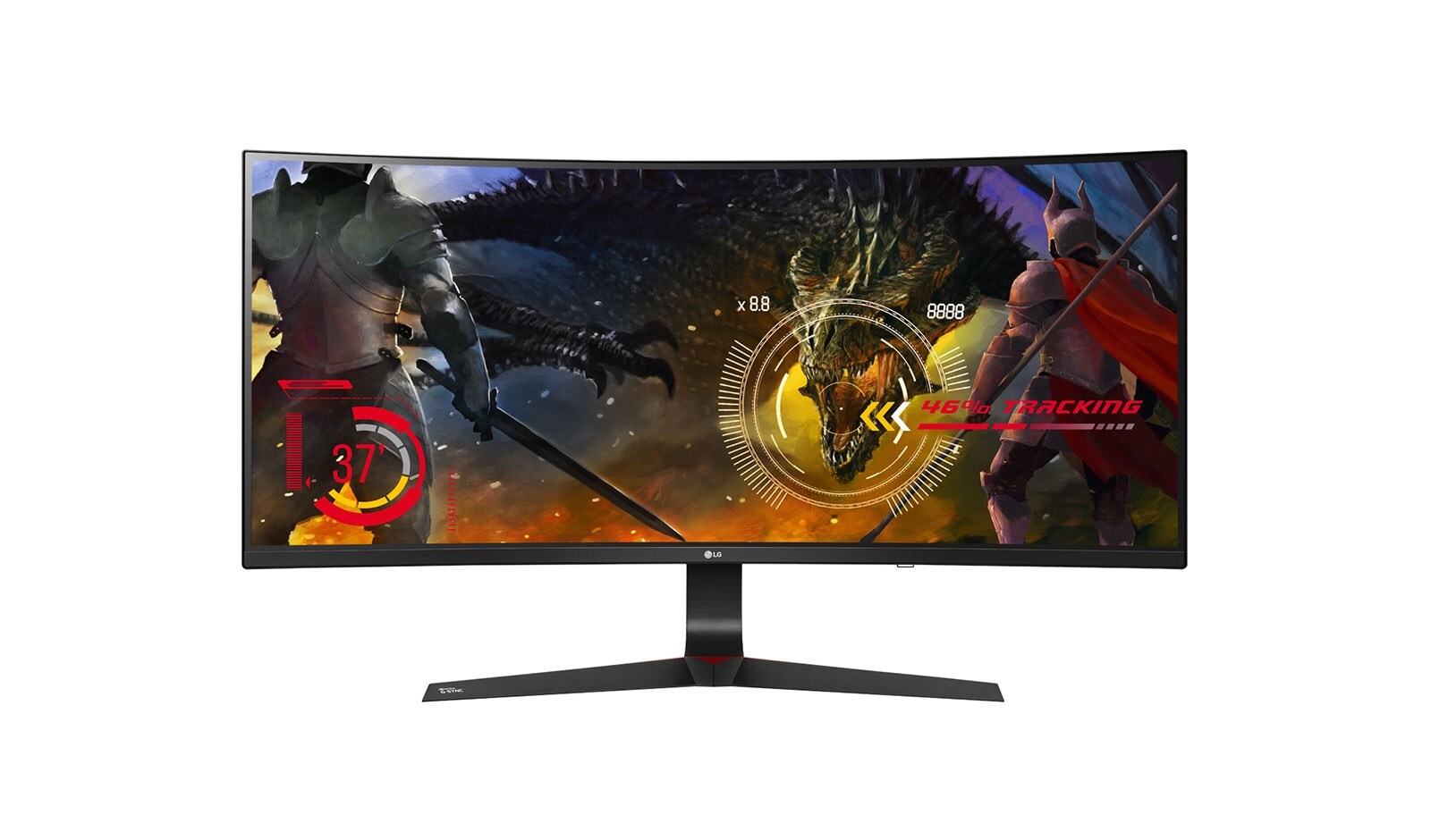 LG Монитор LG, LED, 34"(86.36 см), UWQHD 3440x1440, 165Гц, IPS, UltraWide, Технология G-Sync, Игровые функции, 34UC89G-B