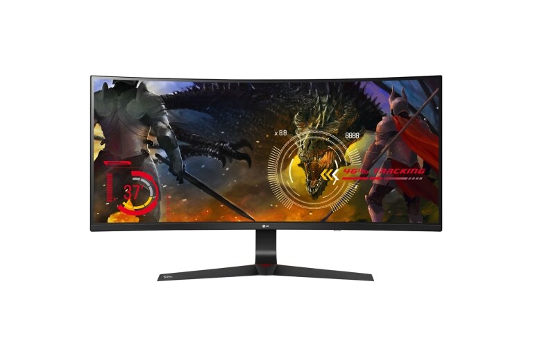 LG Монитор LG, LED, 34"(86.36 см), UWQHD 3440x1440, 165Гц, IPS, UltraWide, Технология G-Sync, Игровые функции, 34UC89G-B