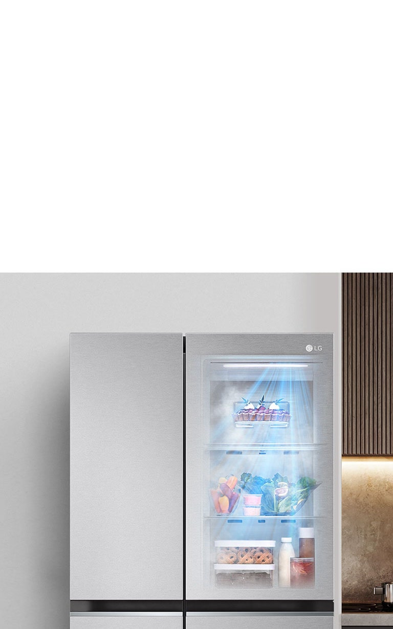 Холодильник LG GC-B257SEZV Side-by-Side впишется под любой интерьер кухни.