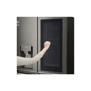 LG 563 л, Многодверный холодильник LG InstaView Door-In-Door, диспенсер, Инверторный Линейный Компрессор, GR-X24FMKBL
