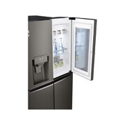 LG 563 л, Многодверный холодильник LG InstaView Door-In-Door, диспенсер, Инверторный Линейный Компрессор, GR-X24FMKBL