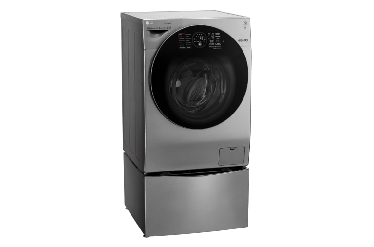 LG Стиральная машина LG TwinWash с двойной загрузкой, 12/8+2 кг, Стирка и Сушка, TrueSteam, TurboWash, FH6G1BCH6N