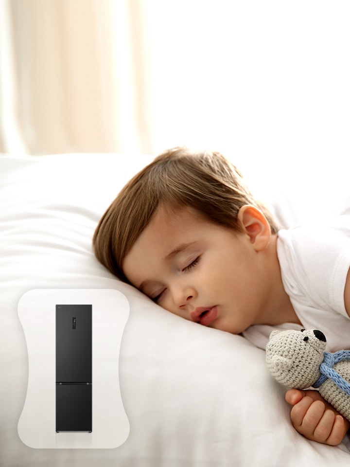 Изображение сладко спящего ребенка.