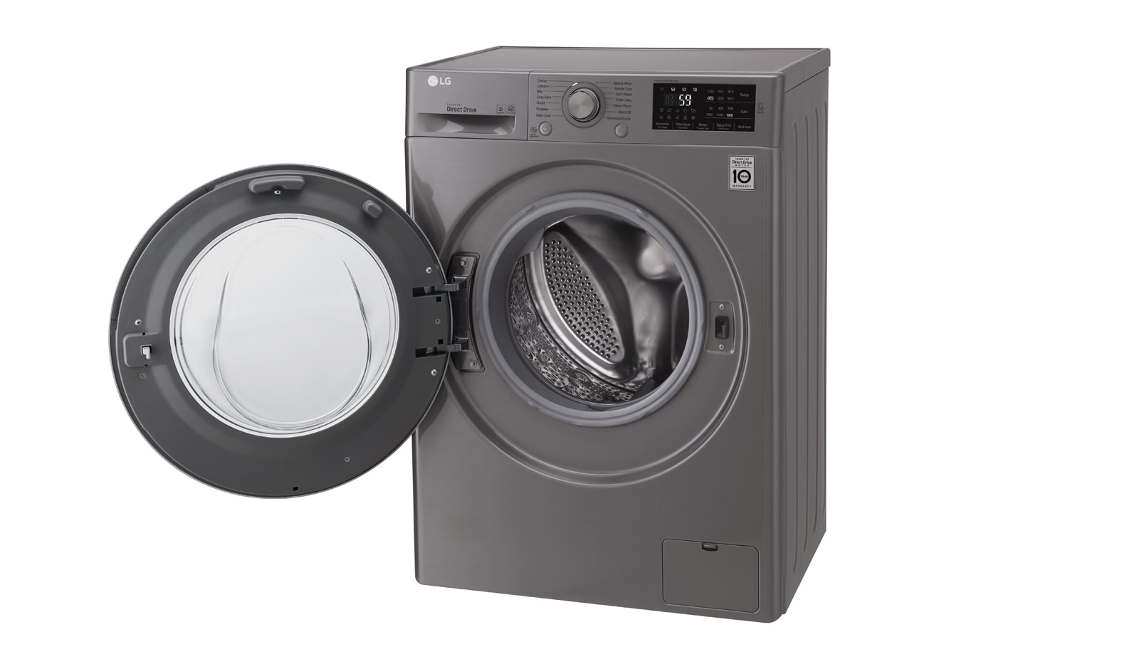 LG Lave-linge 7 KG | Moteur Direct Drive™ | 6 Motion DD | Ajout de linge, F2J5QNP7S