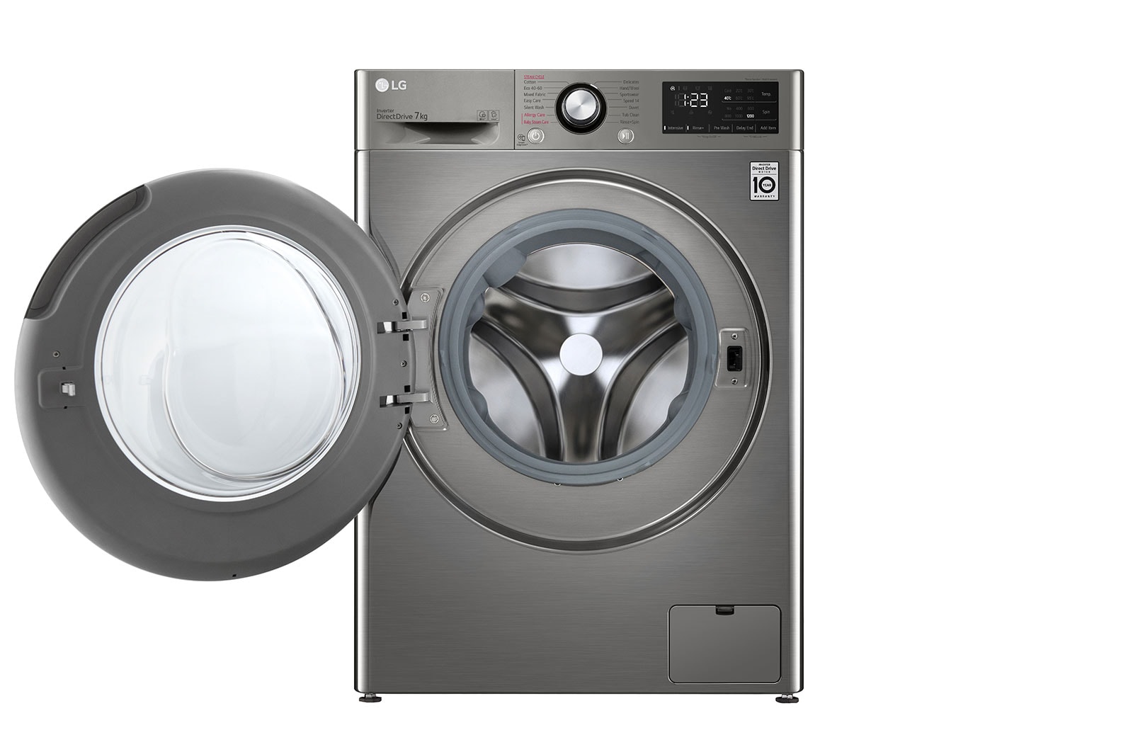 LG Lavante 7KG| 6 Motion Direct Drive™ | Moteur Direct Drive™ garanti 10 ans | AI DD™ | Steam | A, F2V3HYPKP