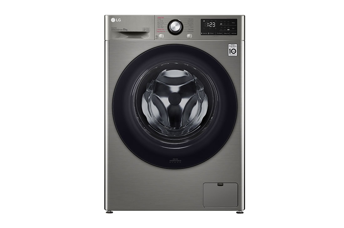 LG Lave-linge 8 KG - 68L | 6 Motion Direct Drive™ | Moteur Direct Drive™ garanti 10 ans | AI DD™ | Steam | 52/71dB | A, F2V3PYPKP