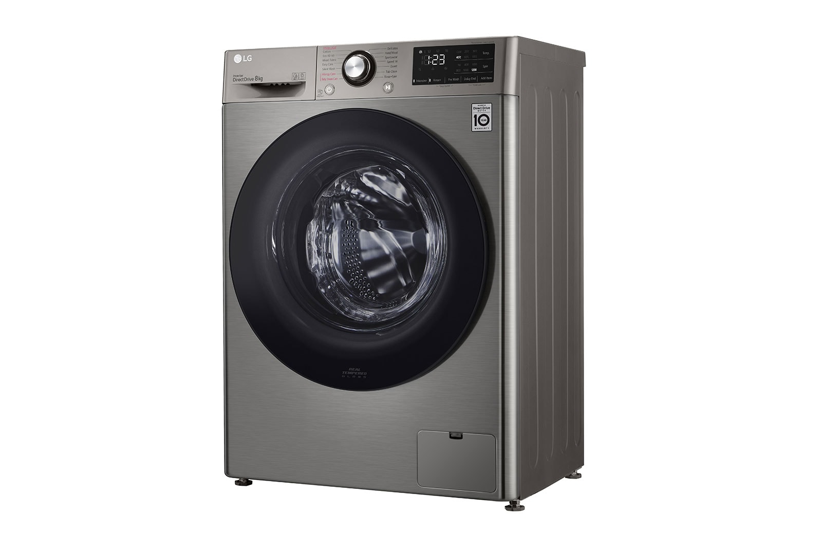 LG Lave-linge 8 KG - 68L | 6 Motion Direct Drive™ | Moteur Direct Drive™ garanti 10 ans | AI DD™ | Steam | 52/71dB | A, F2V3PYPKP