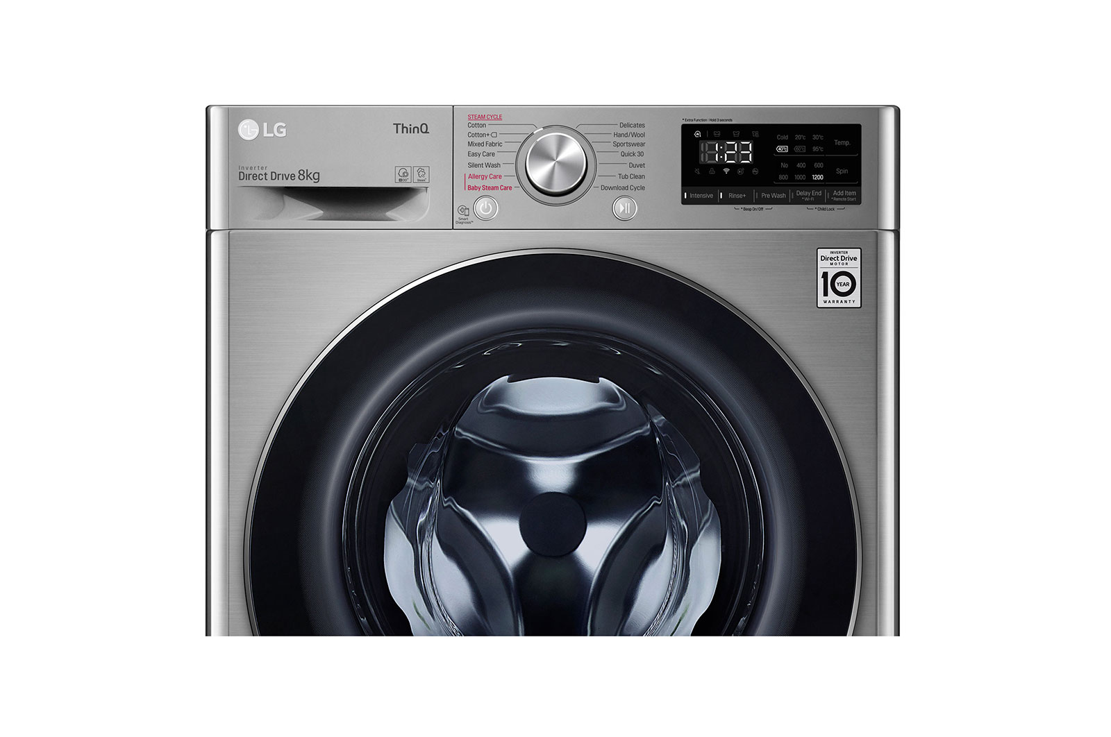 LG Machine a laver a chargement frontal l 8 KG l AIDD l ThinQ, F2V5PYP2T