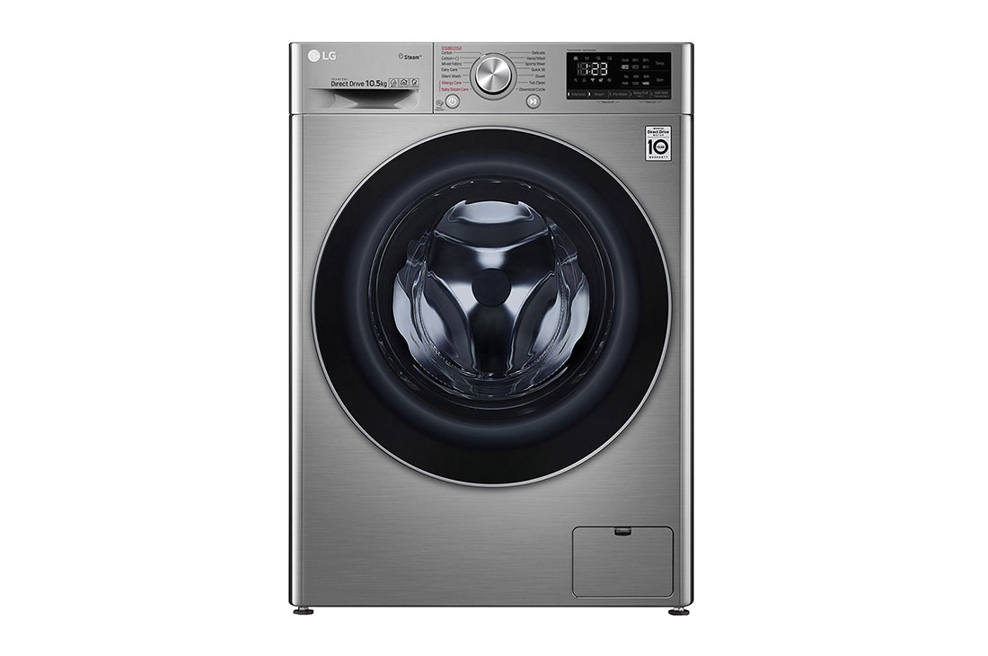 LG Lave-linge LG Vivace, 10.5 Kg, capacité plus grande, AI DD, vapeur, ThinQ, F4V5RYP2T