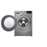 LG Lave-linge de 9 kg à chargement frontal, AI Direct Drive Motor, vapeur, couleur argent, F4V5VYP2T