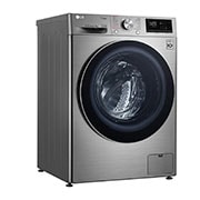 LG Lave-linge de 9 kg à chargement frontal, AI Direct Drive Motor, vapeur, couleur argent, F4V5VYP2T