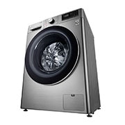 LG Lave-linge de 9 kg à chargement frontal, AI Direct Drive Motor, vapeur, couleur argent, F4V5VYP2T