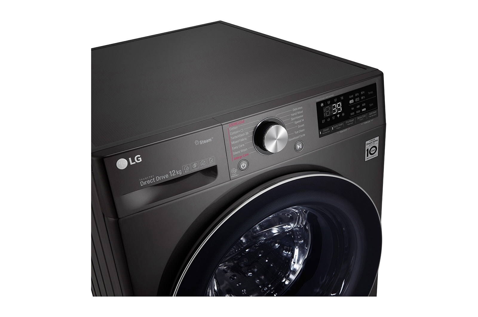 LG Machine a laver a chargement frontal l Lavante sechante l 12/8 KG l AIDD l TurboWash 360 l ThinQ, F4V9BCP2EE