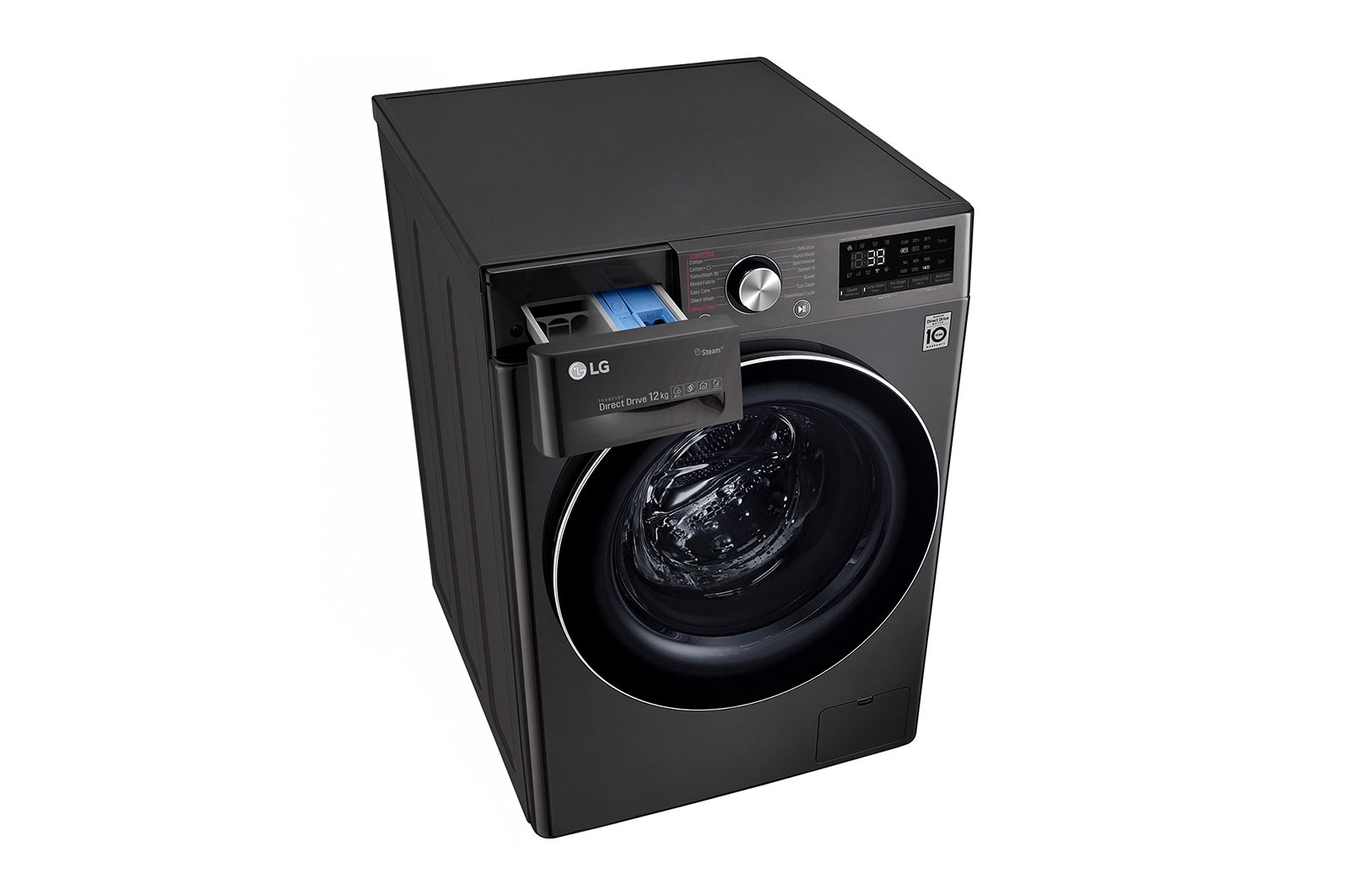 LG Machine a laver a chargement frontal l Lavante sechante l 12/8 KG l AIDD l TurboWash 360 l ThinQ, F4V9BCP2EE