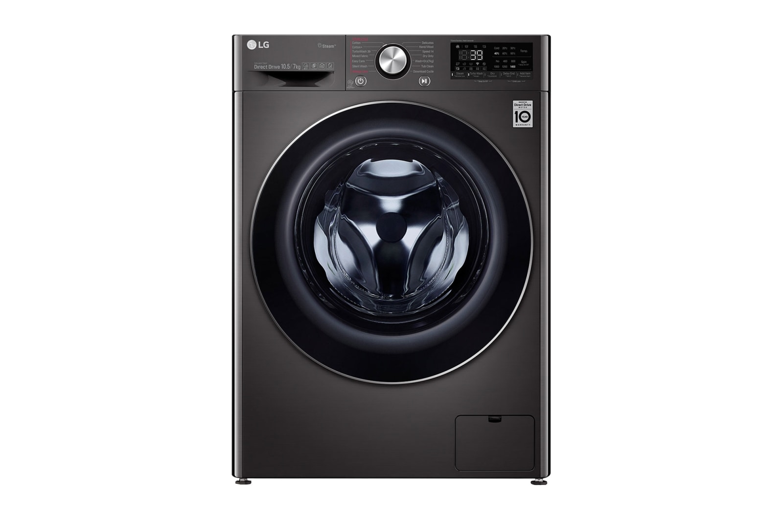 LG Lavante-séchante 10.5/7 KG - 68L | 6 Motion Direct Drive™ | Moteur Direct Drive™ garanti 10 ans | TurboWash™ 360 | AIDD™ | Steam+™ | 48/71dB | A, F4V9RCP2E