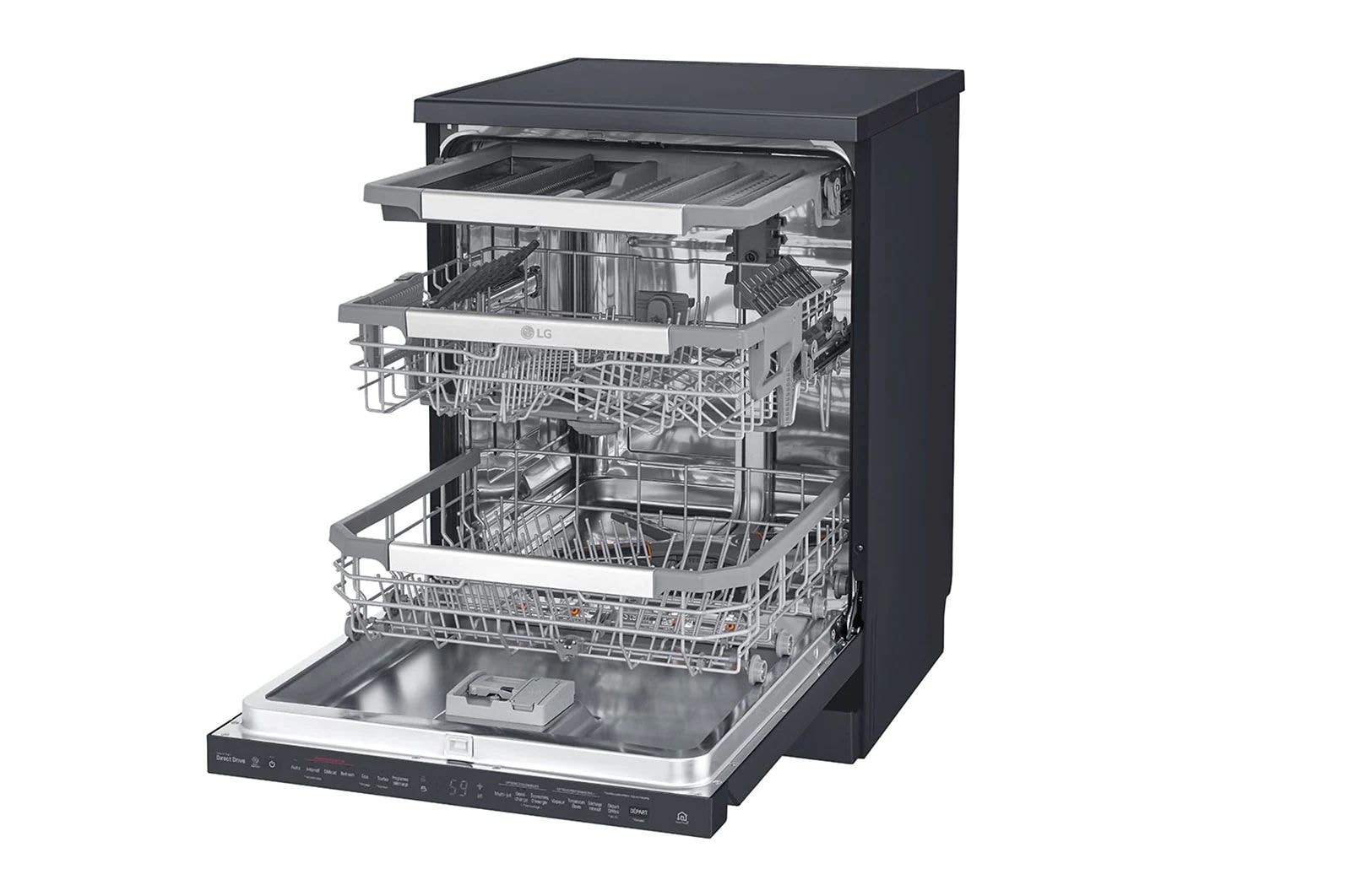 LG Lave-vaisselle LG QuadWash™ Steam | EasyRack™ | SmartThinQ™, DFB325HM