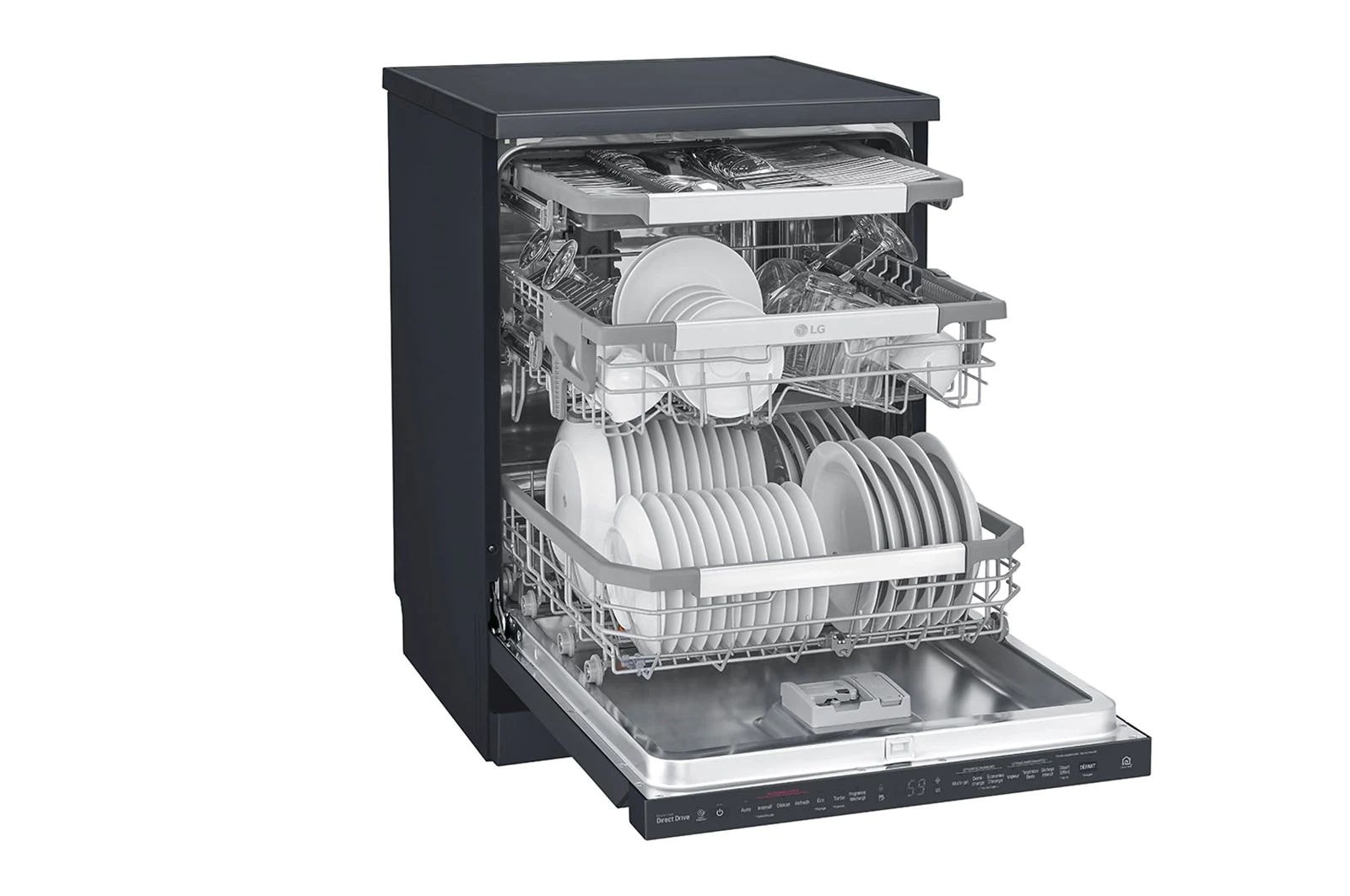 LG Lave-vaisselle LG QuadWash™ Steam | EasyRack™ | SmartThinQ™, DFB325HM