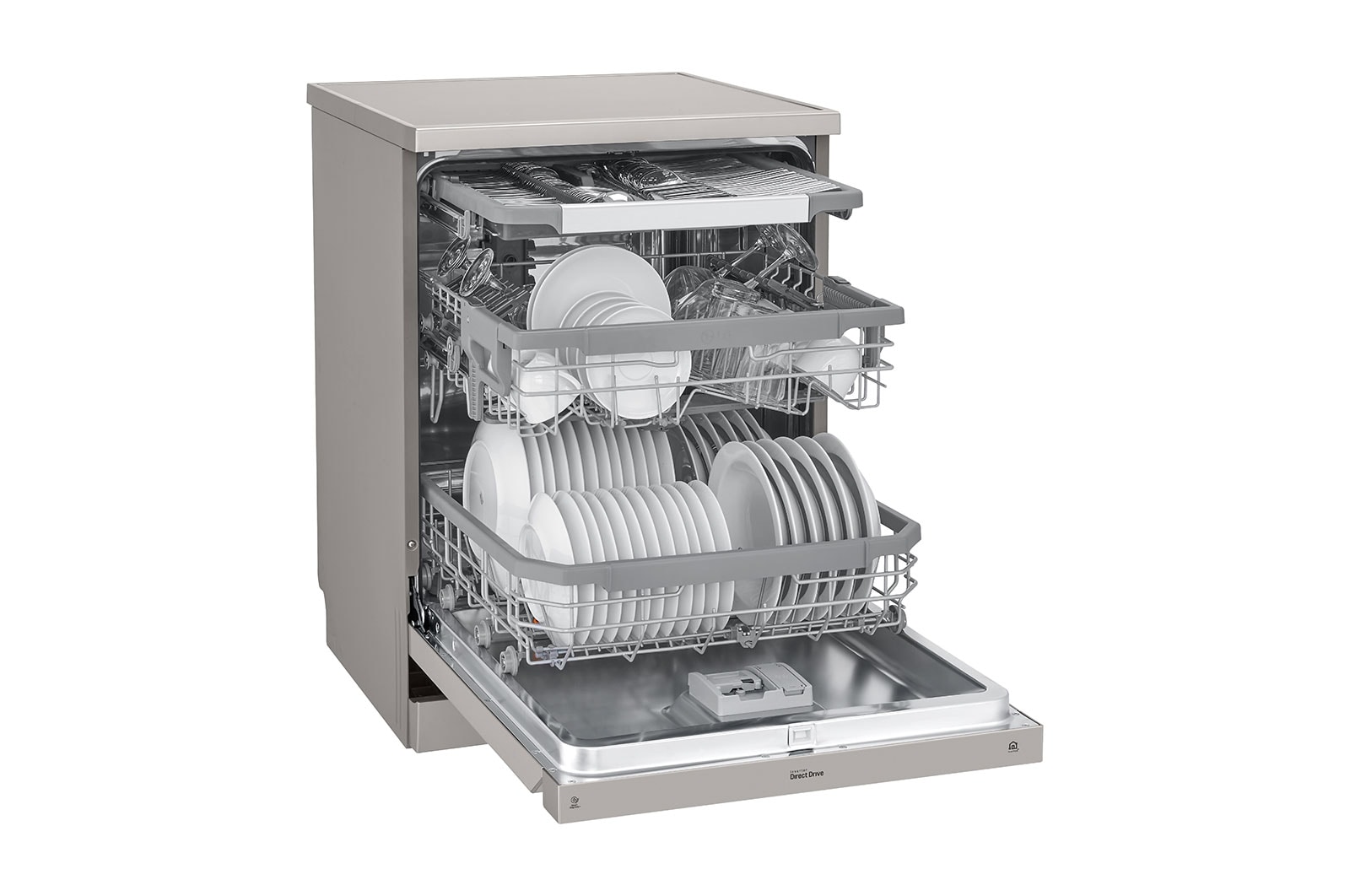 LG Lave-vaisselle LG QuadWash™ Steam | EasyRack™ | SmartThinQ™, DFB425FP