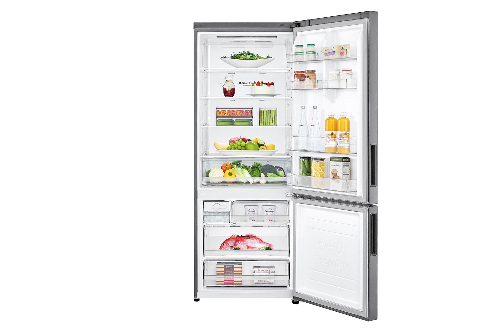 LG Réfrigérateur à congélateur en bas 455 L avec Door Cooling+™, GR-B639NLCM