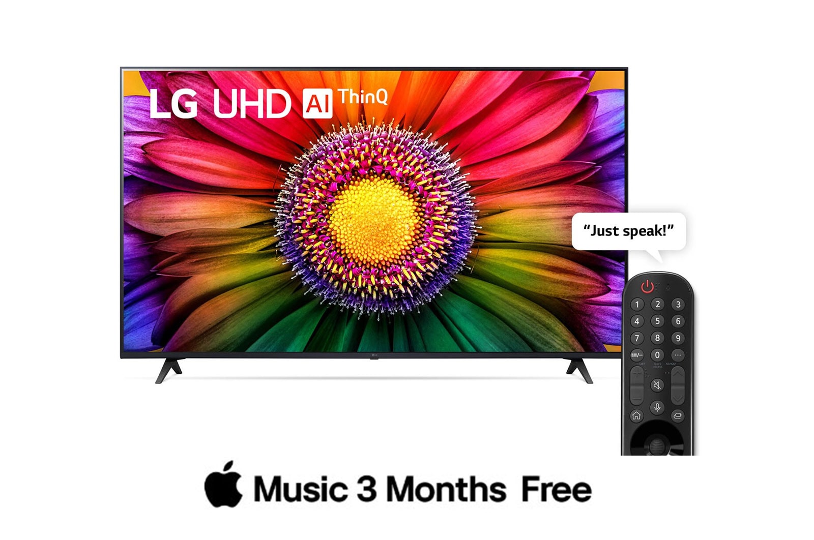 LG  Smart TV LG OLED CS3 I 55 pouces I 4K Processeur IA α9 Gen6 I ThinQ AI I Magic Remote, HDR, WebOS, 43UR80006LJ