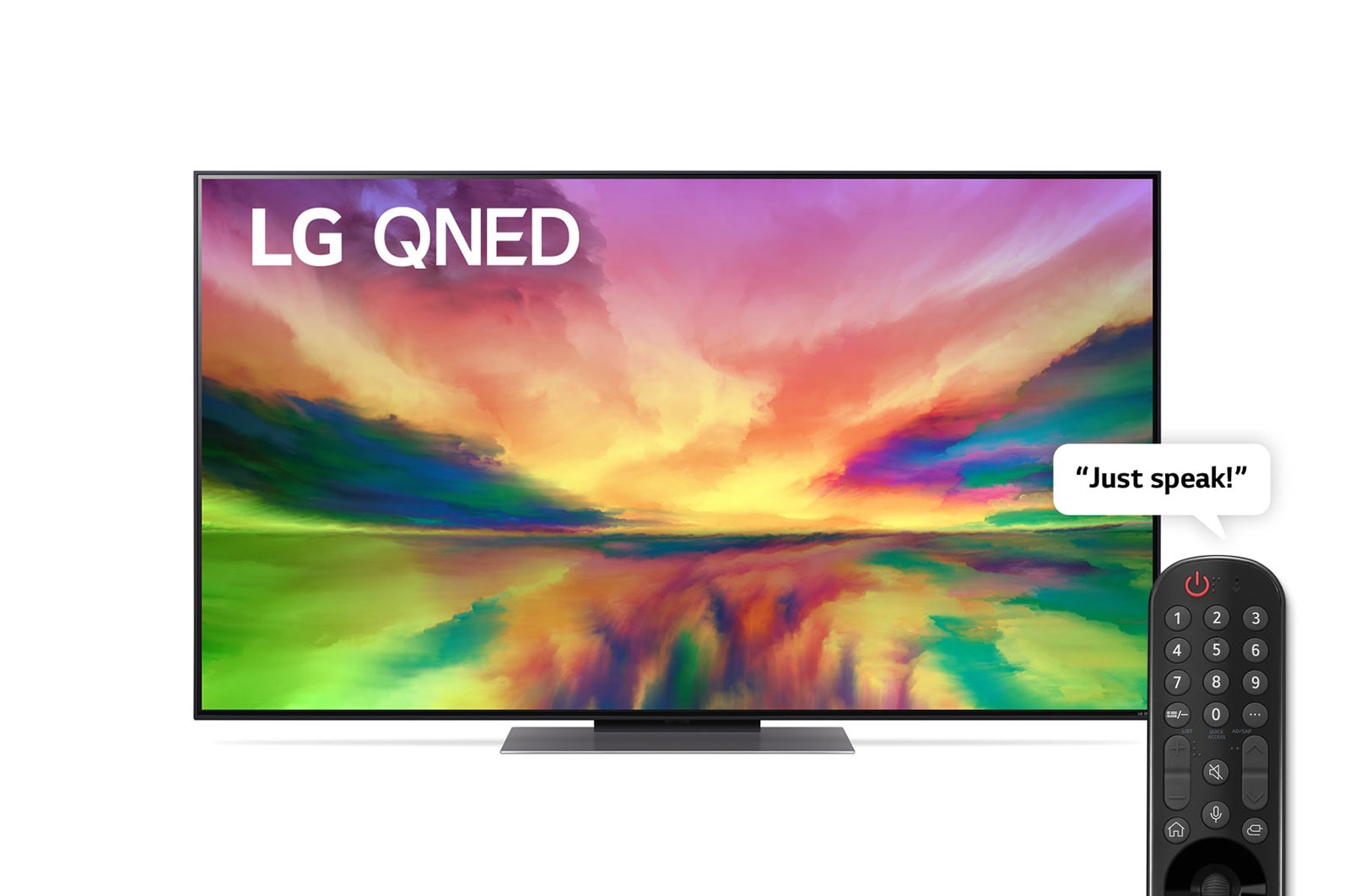 LG Smart TV LG QNED 81 I 55 pouces I 4k Processeur IA α7 Gen6 I ThinQ AI  I Magic Remote, HDR, WebOS, 55QNED816RA