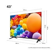 LG Smart TV  LG UHD UT73 4K, 55 pouces, Télécommande Magique IA HDR10 webOS24 2024, 55UT73006LA