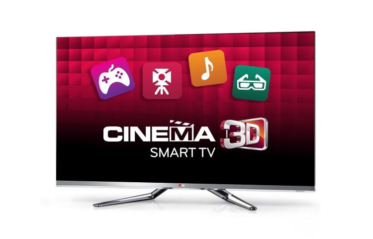 LG TV Cinema Screen, Smart TV, Dual Core, Magic Remote Voice, Cinema 3D, Dual Play, LED Plus, HDTV 1080p, 120cm (47 pouces), LG 55LM860V