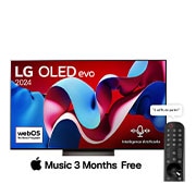 LG Smart TV  LG OLED evo AI C4 4K, 55 pouces, Télécommande Magique IA Dolby Vision webOS24 2024, OLED55C46LA