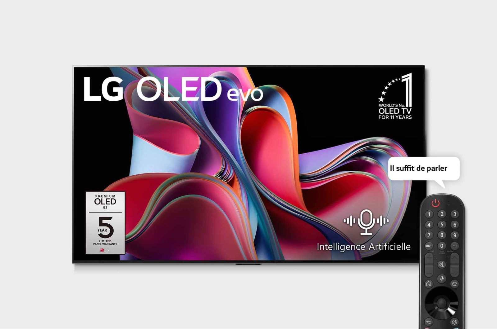 LG Smart TV  LG OLED evo G3 4K, 83 pouces, Télécommande Magique IA Dolby Vision webOS24 2024, OLED83G36LA