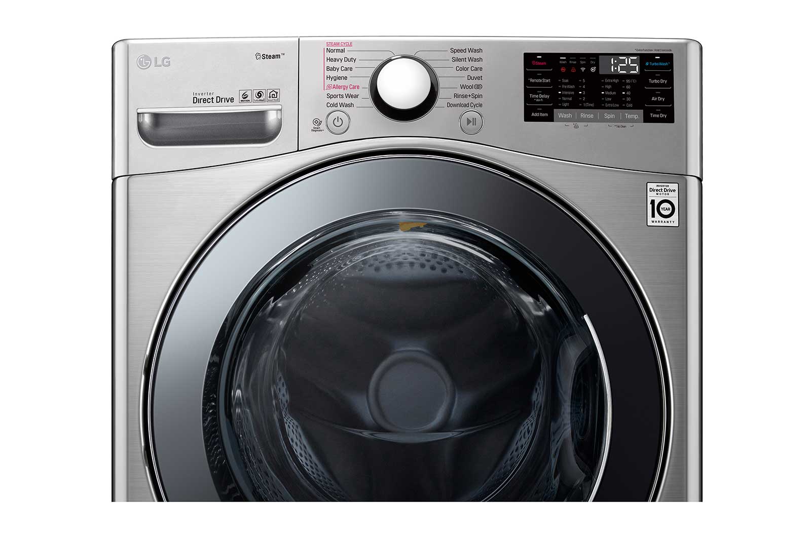 LG Lave-linge 20/12KG | 6 Motion Direct Drive™ | Moteur Direct Drive™ garanti 10 ans | TurboWash™ | True Steam™ | Smart thinQ, F0L2CRV2T