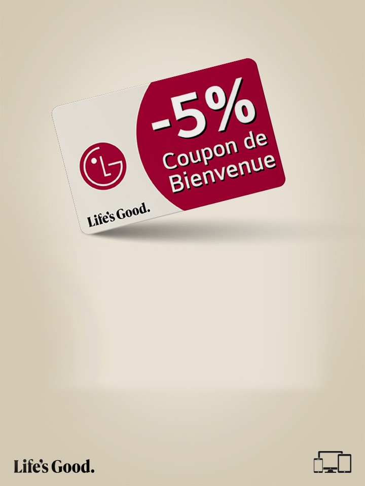 Coupon de bienvenue