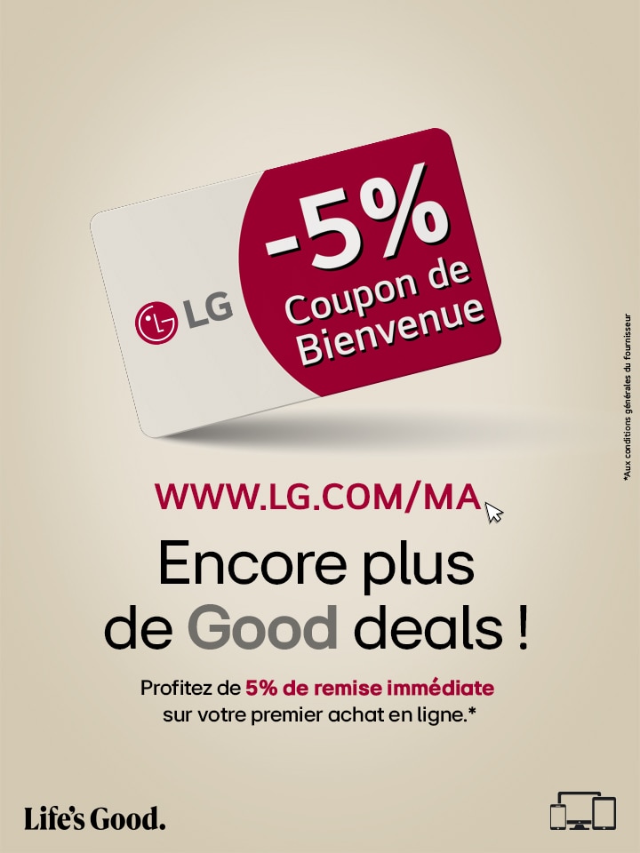 Coupon de bienvenue