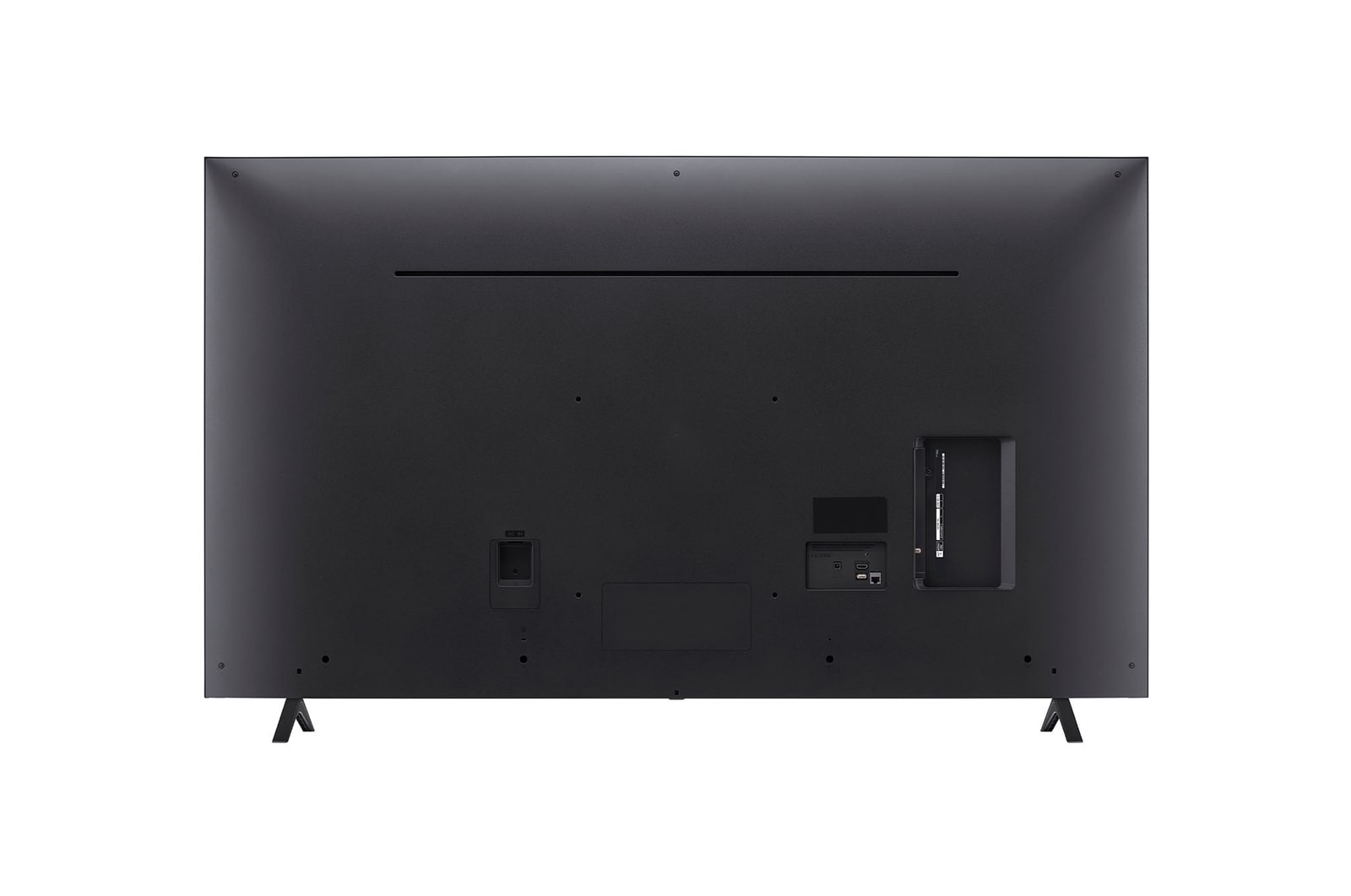 Rear view of LG NanoCell TV, NANO80