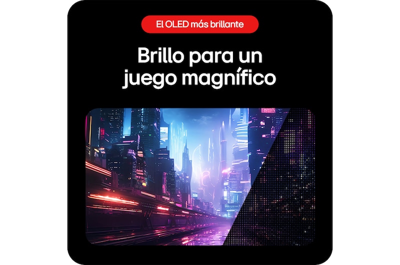 Monitor Gaming LG UltraGear 34GS95QE que ofrece brillantez para una gran experiencia de juego gracias a la tecnología LG OLED con MLA+.