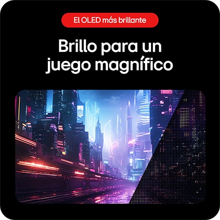 Monitor Gaming LG UltraGear 34GS95QE que ofrece brillantez para una gran experiencia de juego gracias a la tecnología LG OLED con MLA+.