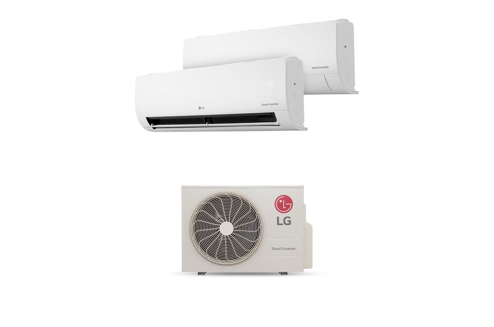 LG Aire Acondicionado Multisplit LG, Compresor 24,000 BTU/h, 2 Evaporadoras 12,000 BTU/h, Solo Frío, 220V,Compresor Rotativo Twin Inverter con 10 años de garantía, A3UQ34