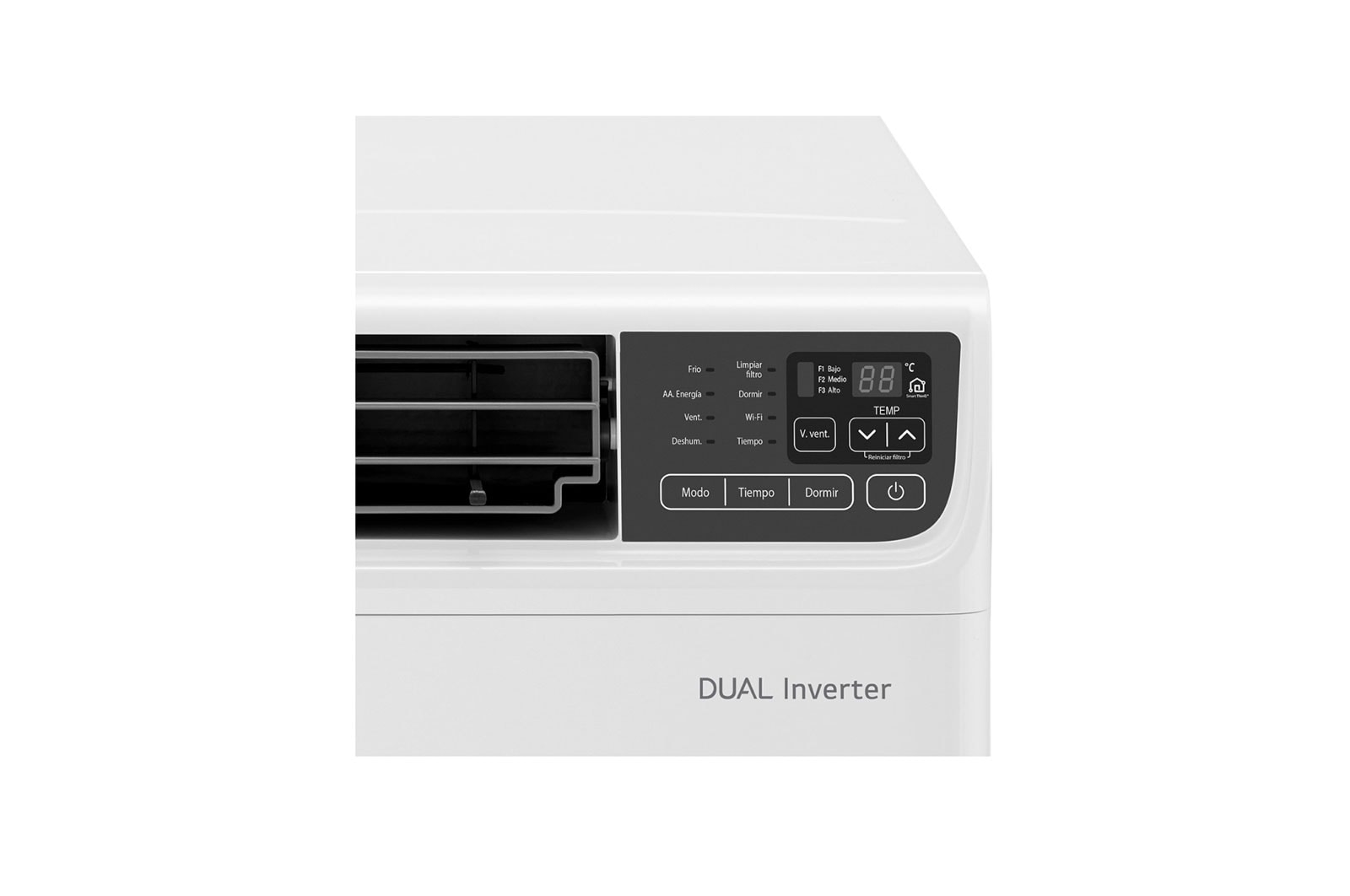 LG Tipo Ventana Inverter, 1 Ton, Frío, (Voltaje 115V / 60HZ), VW151CE