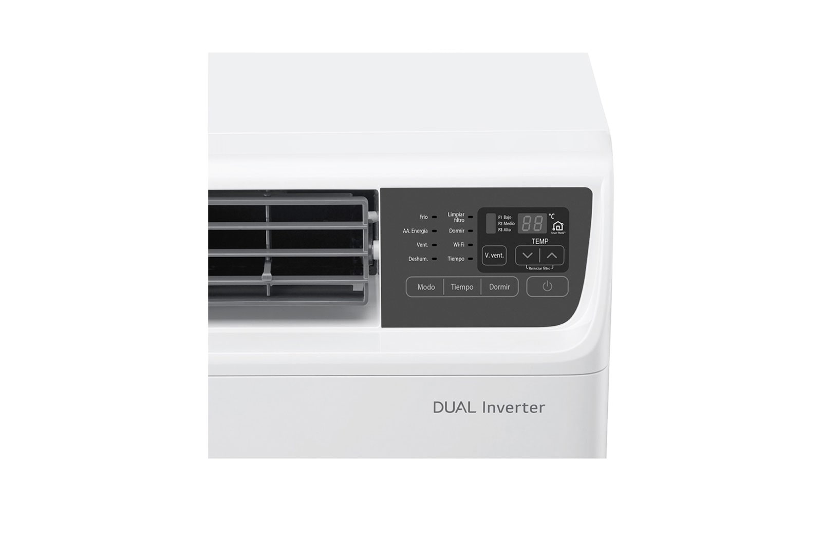 LG Tipo Ventana Inverter, 1.5 Ton, Frío, (Voltaje 230V / 60HZ), VW182CE