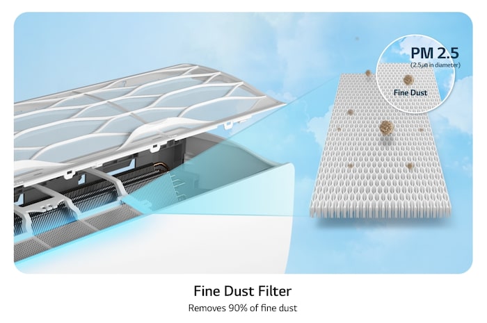 LG DUALCOOL Inverter, 1 Ton, Frío, (Voltaje 115V / 60HZ), VX121C3