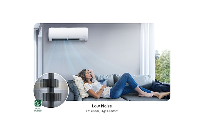 LG DUALCOOL Inverter, 1.5 Ton, Frío, (Voltaje 230V / 60HZ), VX182C3