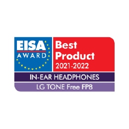 CES 2021 Innovation Award logo, reddot Design Award logo and EISA logo