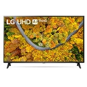 LG UHD AI ThinQ 50'' UP75 4K Smart TV, α5 AI Processor, 50UP751C0SF