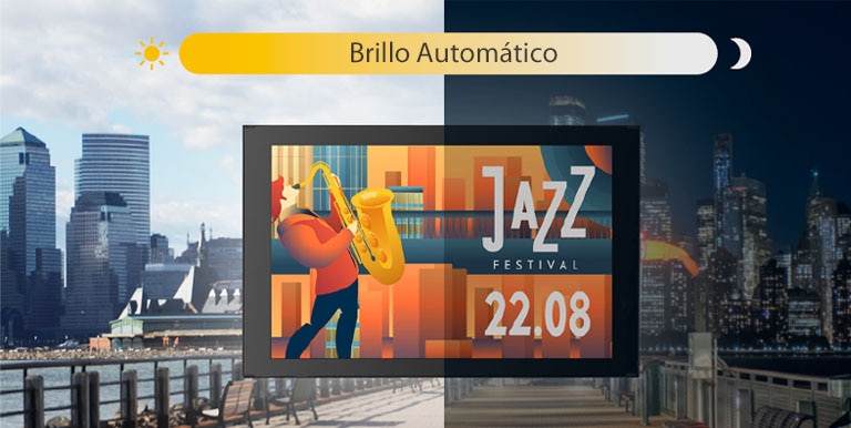 La pantalla 22XE1J puede ajustar su brillo automáticamente según la luz ambiental.