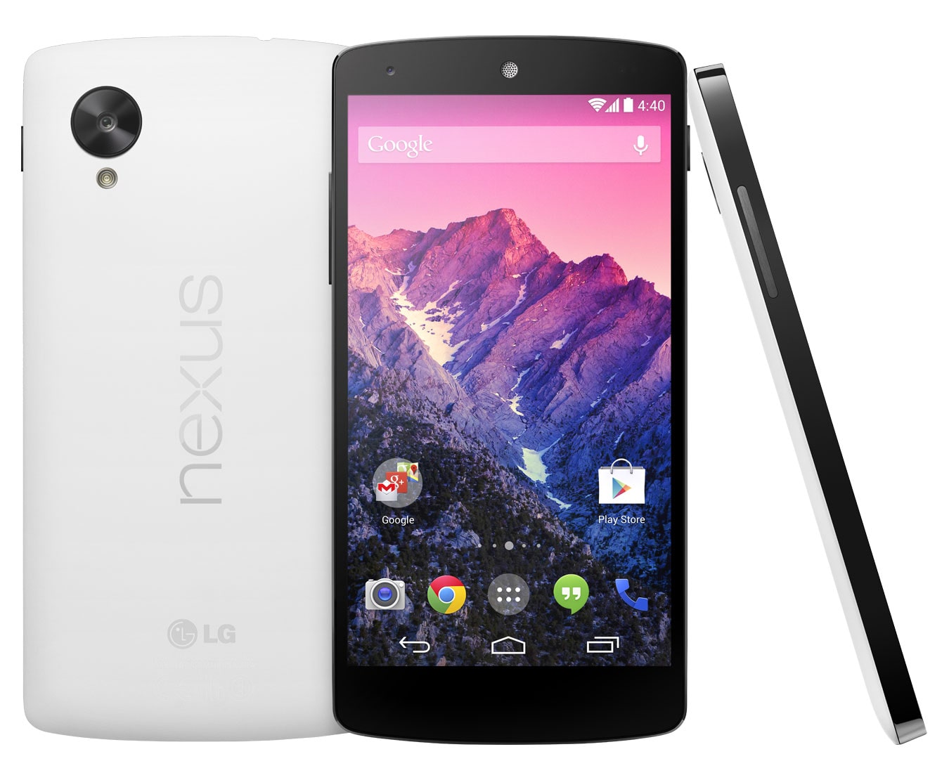 LG El Nexus mas delgado y rapido de todos los tiempos, impulsado por el nuevo AndroidTM 4.4, KitKat®., D820