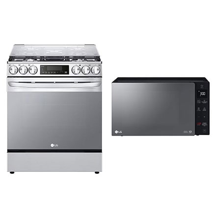 Estufa LG 5.8 pies cúbicos con Air Fryer + Horno de Microondas NeoChef™ 1.5 pies³ Grill