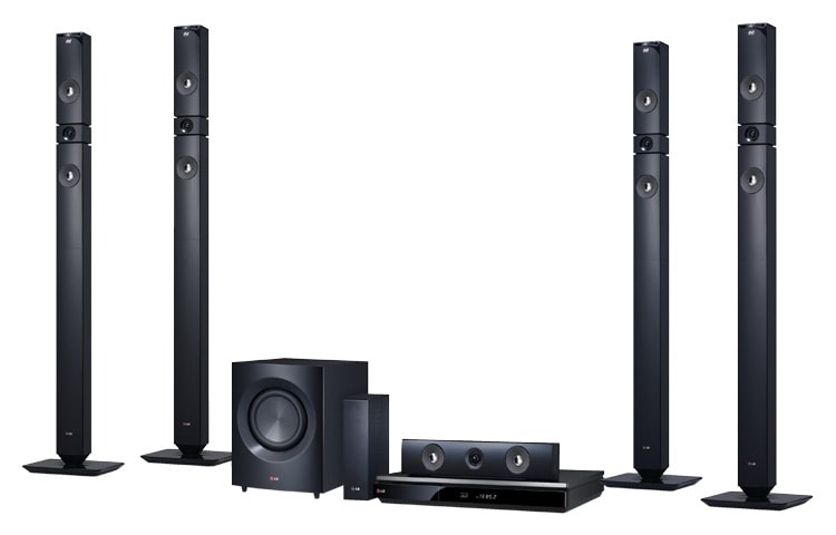 Vista frontal de Home Theater con Reproductor de Discos Blu-Ray y 3D BH9530WB